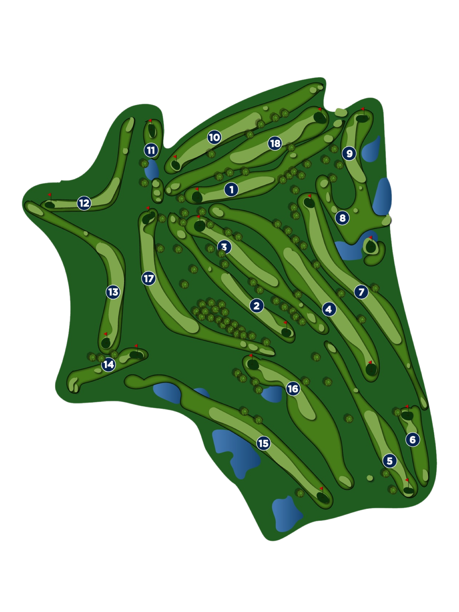 Course Map PITTSBURGH Oilfield Golf Games